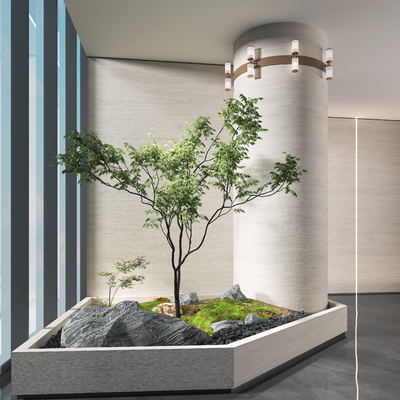 室内植物景观小品3d模型