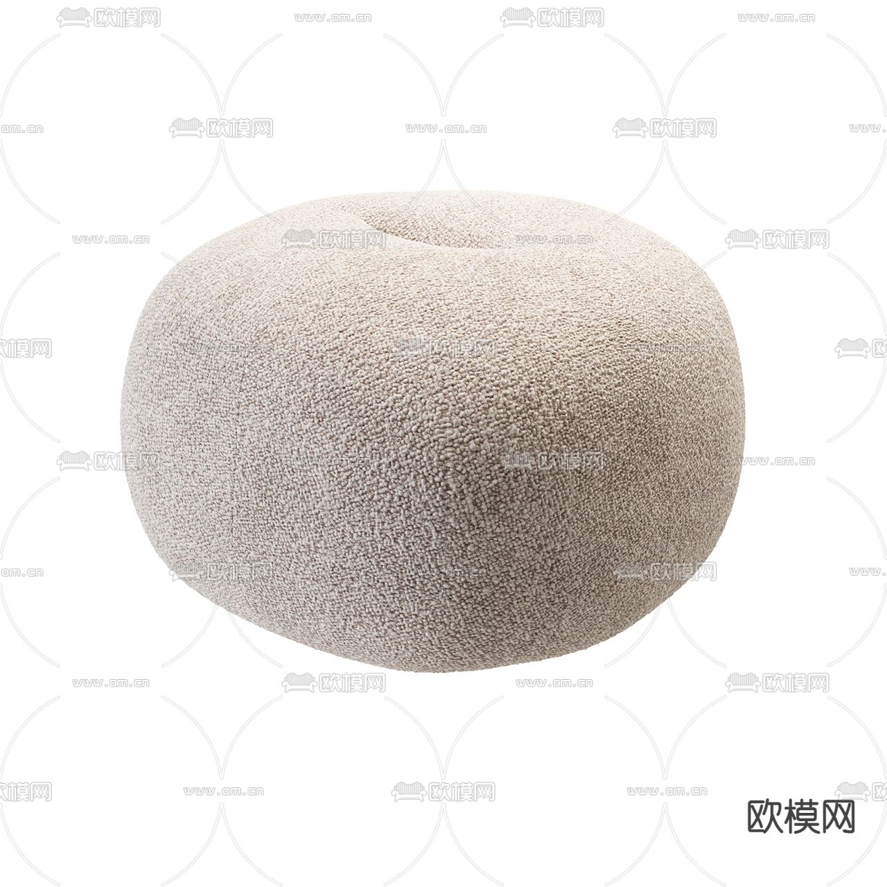 nana现代毛绒脚踏3d模型下载