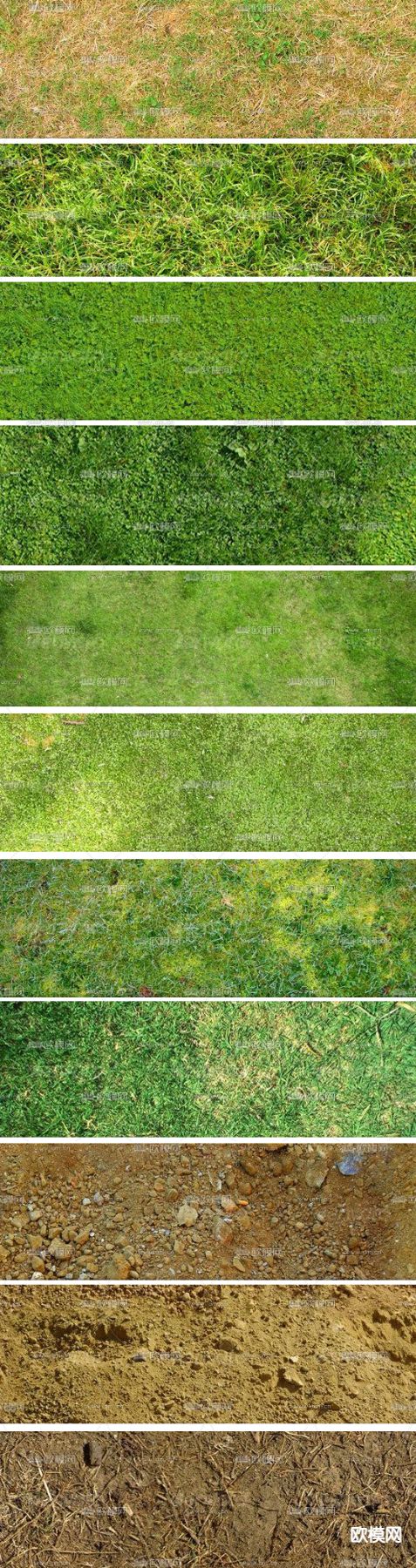 现代草地土壤平面素材景观psd下载