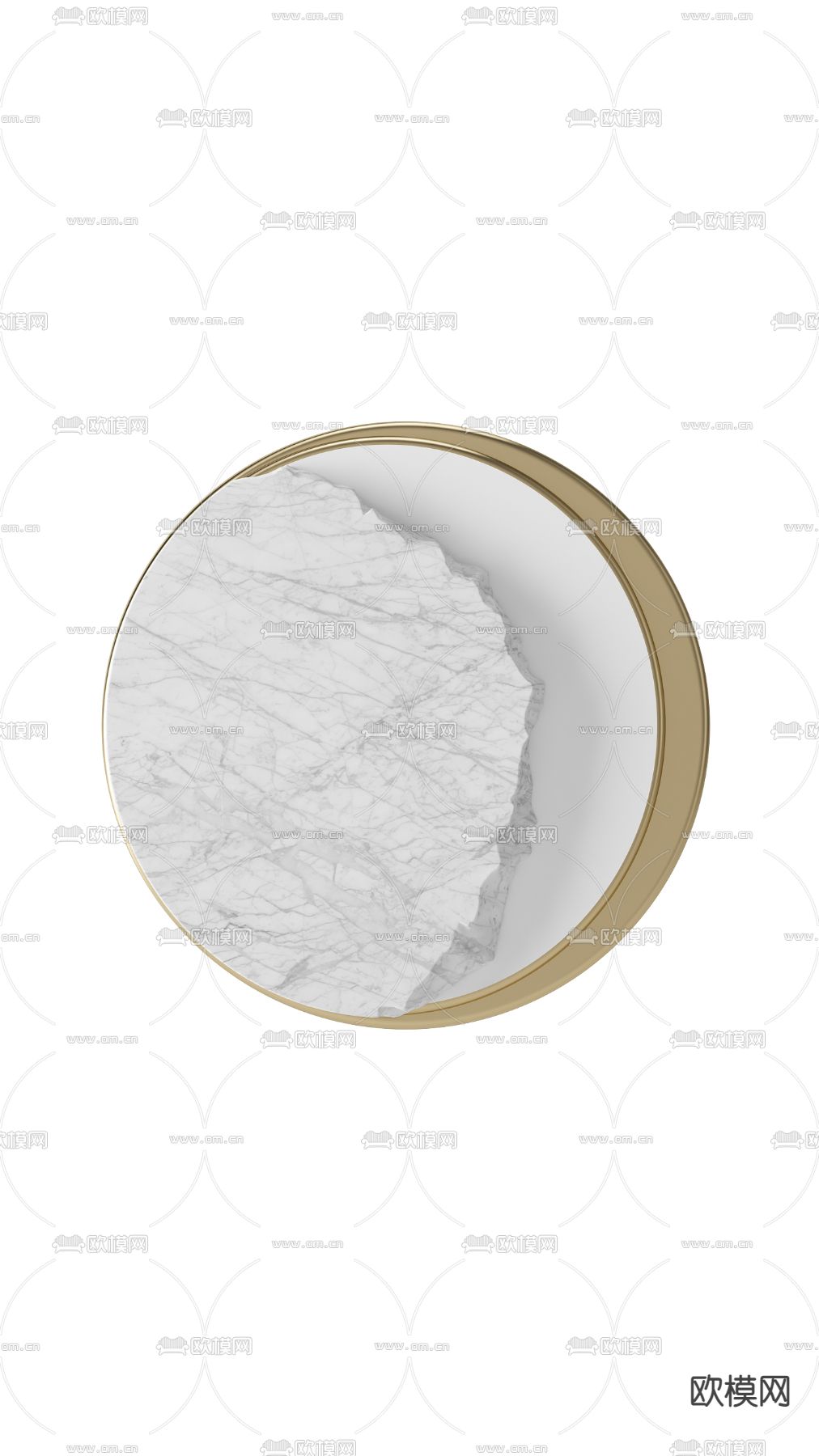 现代金属圆形壁灯免费3d模型下载