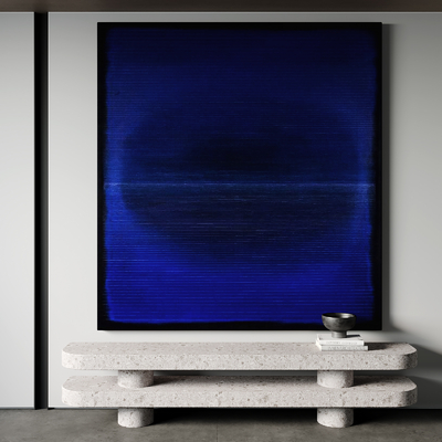 侘寂风抽象装饰画su模型