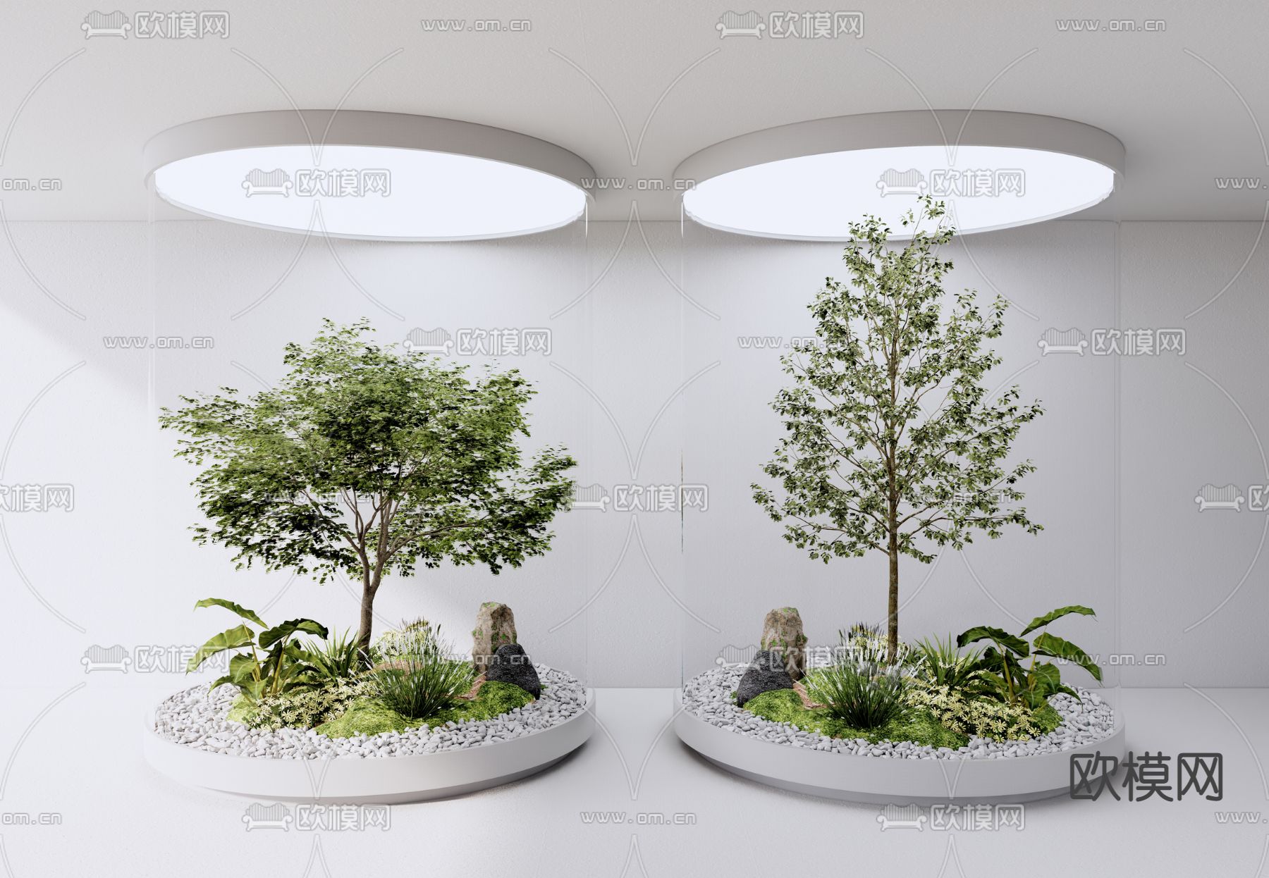 现代枯山水景观树室内小品3d模型下载_ID12073018_3dmax免费模型-欧模网