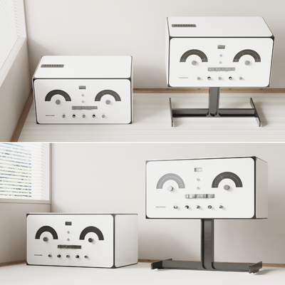  现代音响su模型 