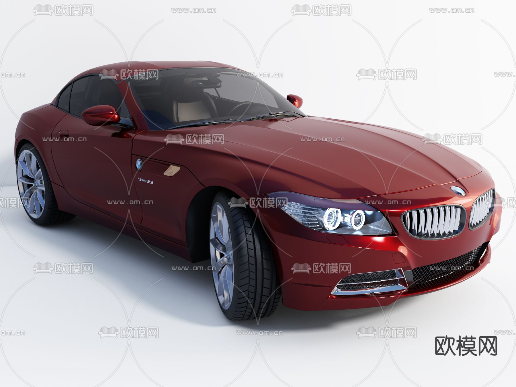 现代宝马汽车3d模型下载