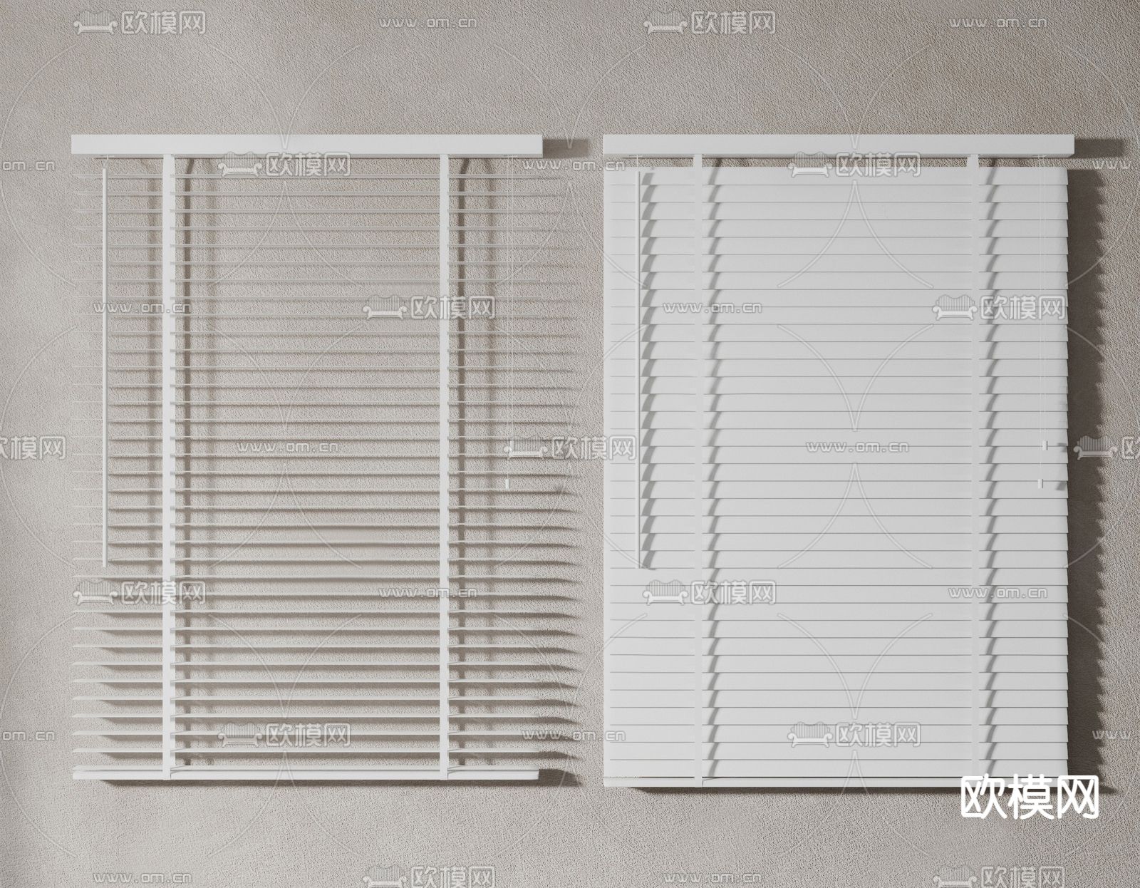 现代百叶帘su模型下载_ID12067939_sketchup模型下载-欧模网