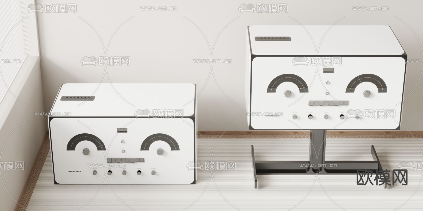 现代音响su模型