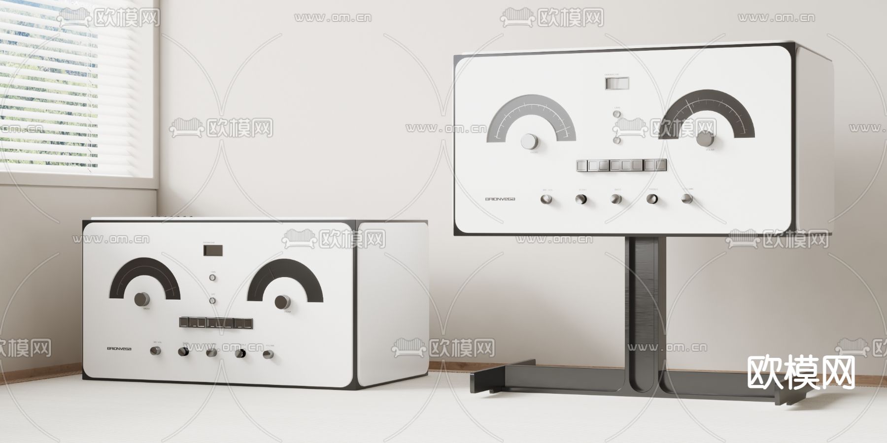 现代音响su模型