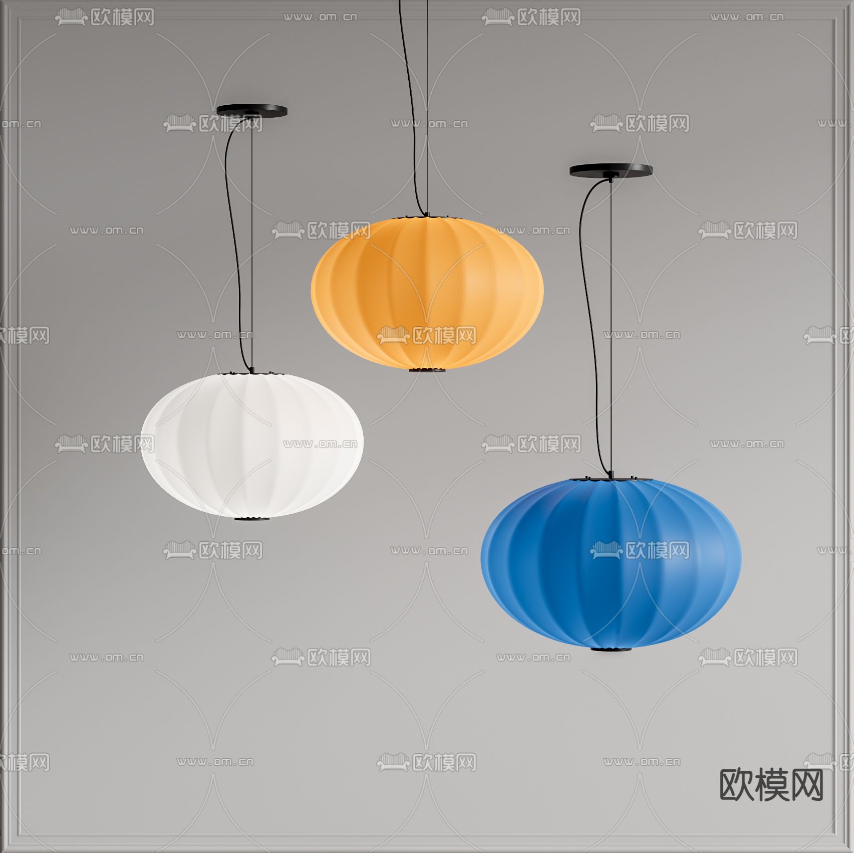 现代吊灯su模型