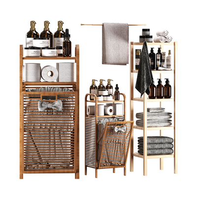  现代卫浴用品毛巾架su模型 