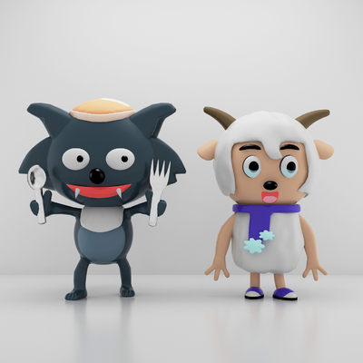 玩具喜洋洋灰太狼3d模型