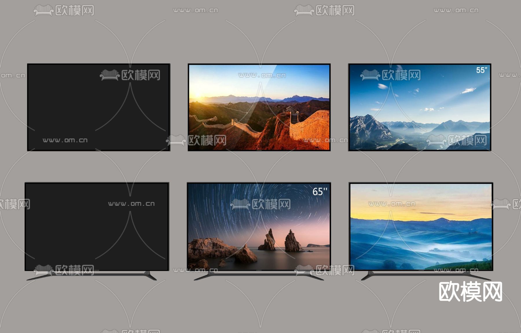 现代电视机su模型