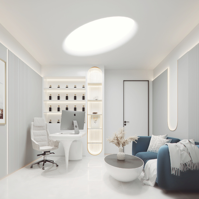  现代美容院办公室su模型 