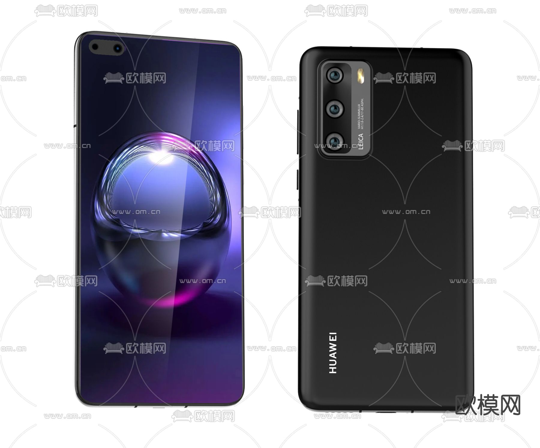 现代华为手机3d模型下载