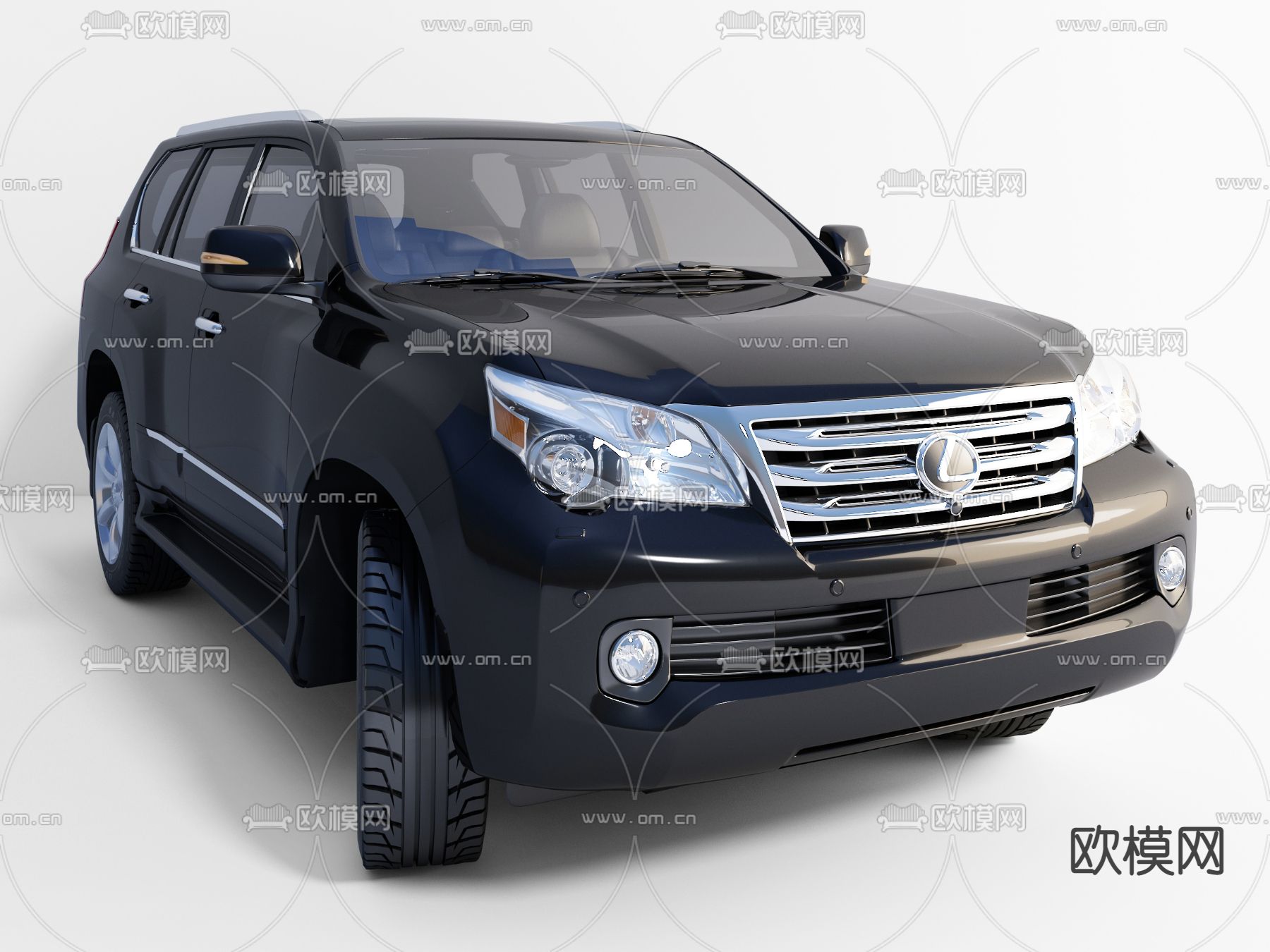 现代越野车SUV汽车3d模型下载