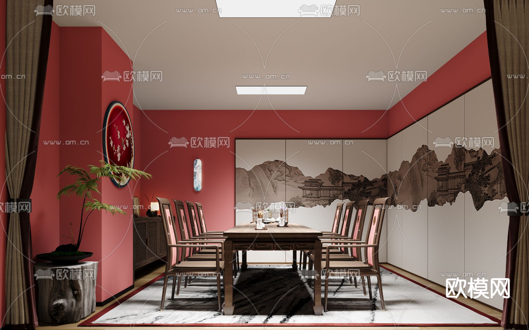 中式剧本杀3d模型下载