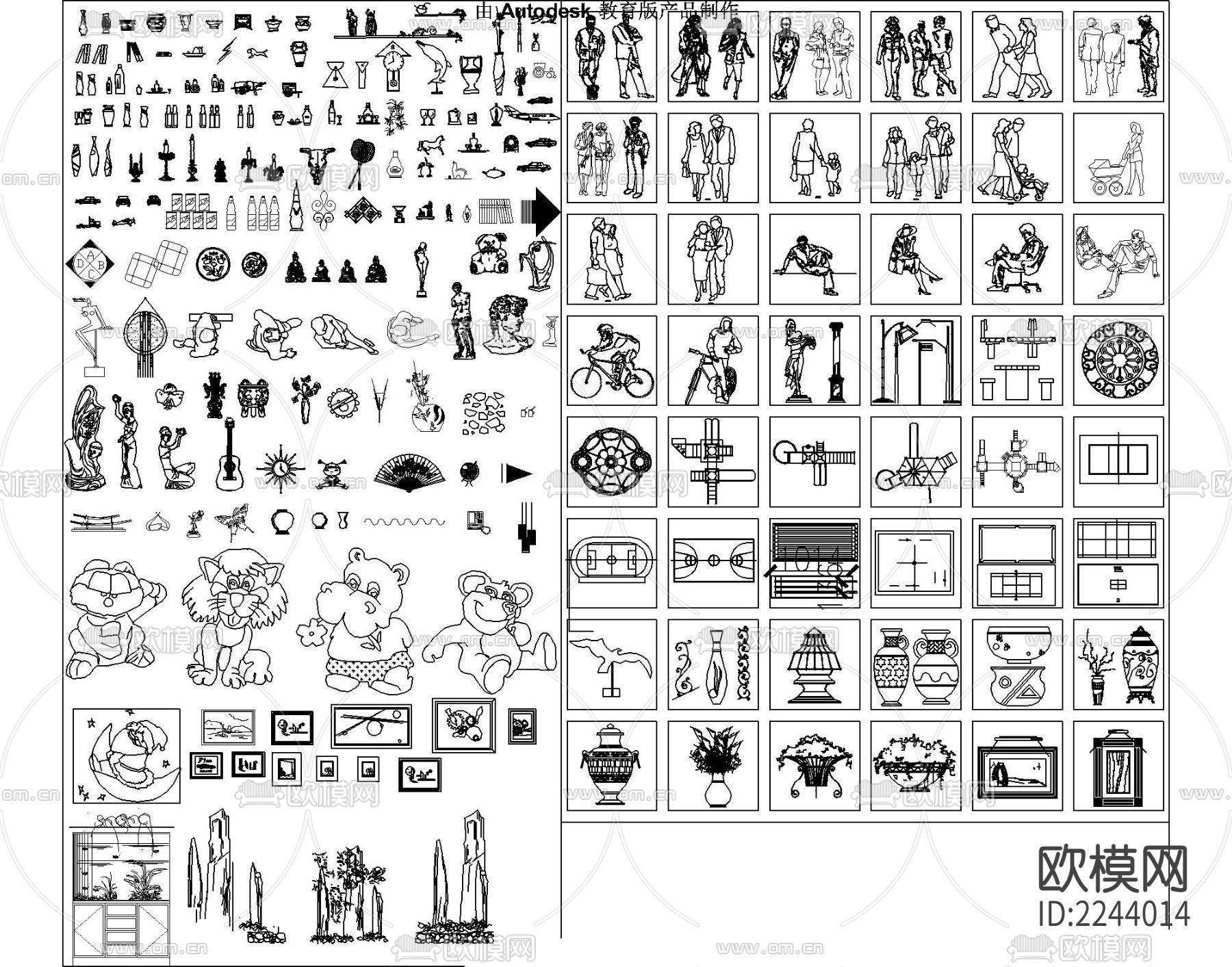 2022CAD平立面图库大全下载（渲染图1）