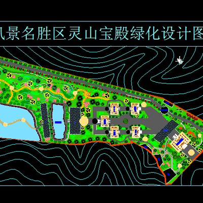  某風景名勝區(qū)綠化設計圖 