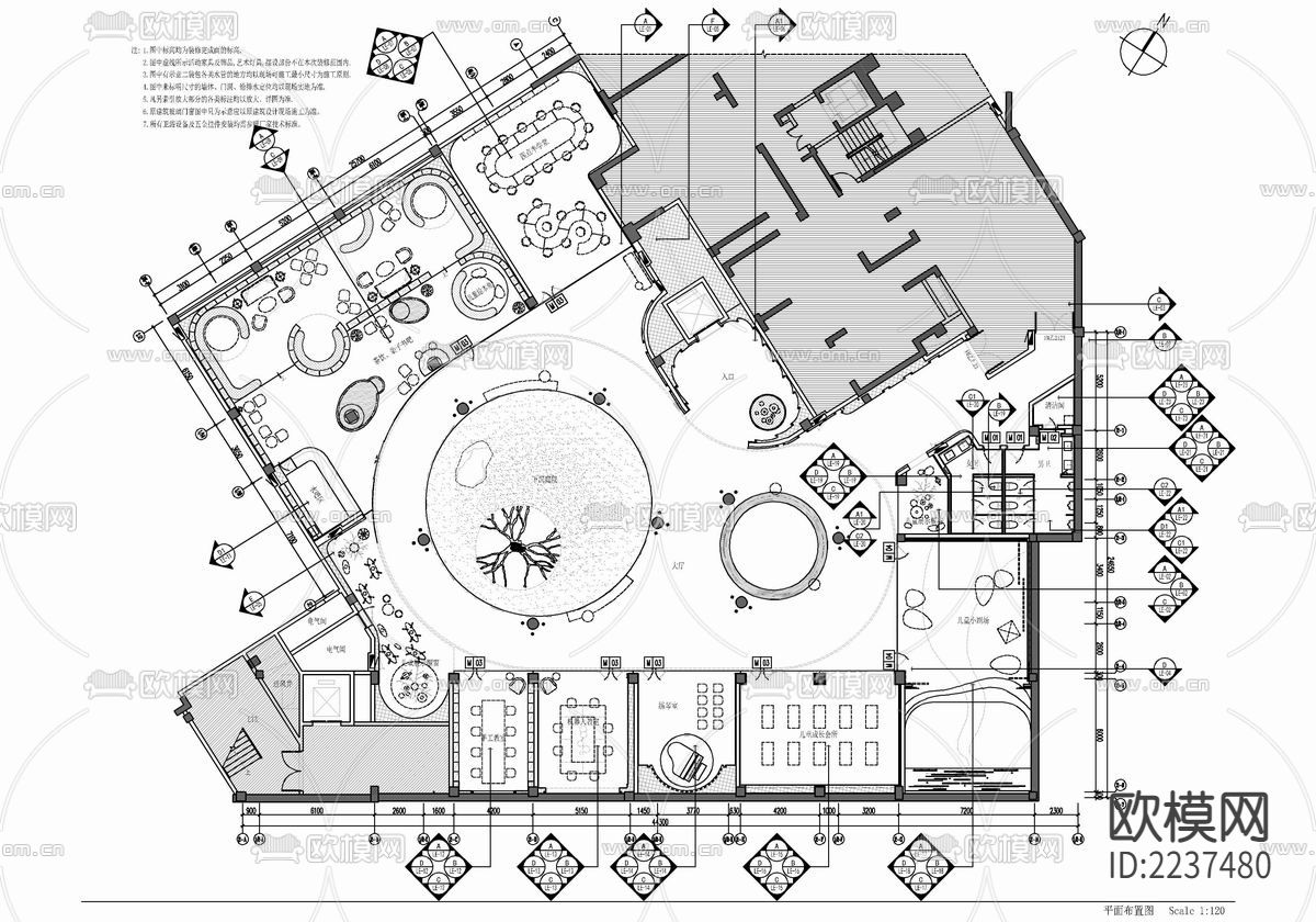 1000㎡儿童成长亲子休闲娱乐会所 儿童会所 亲子会所下载（渲染图1）