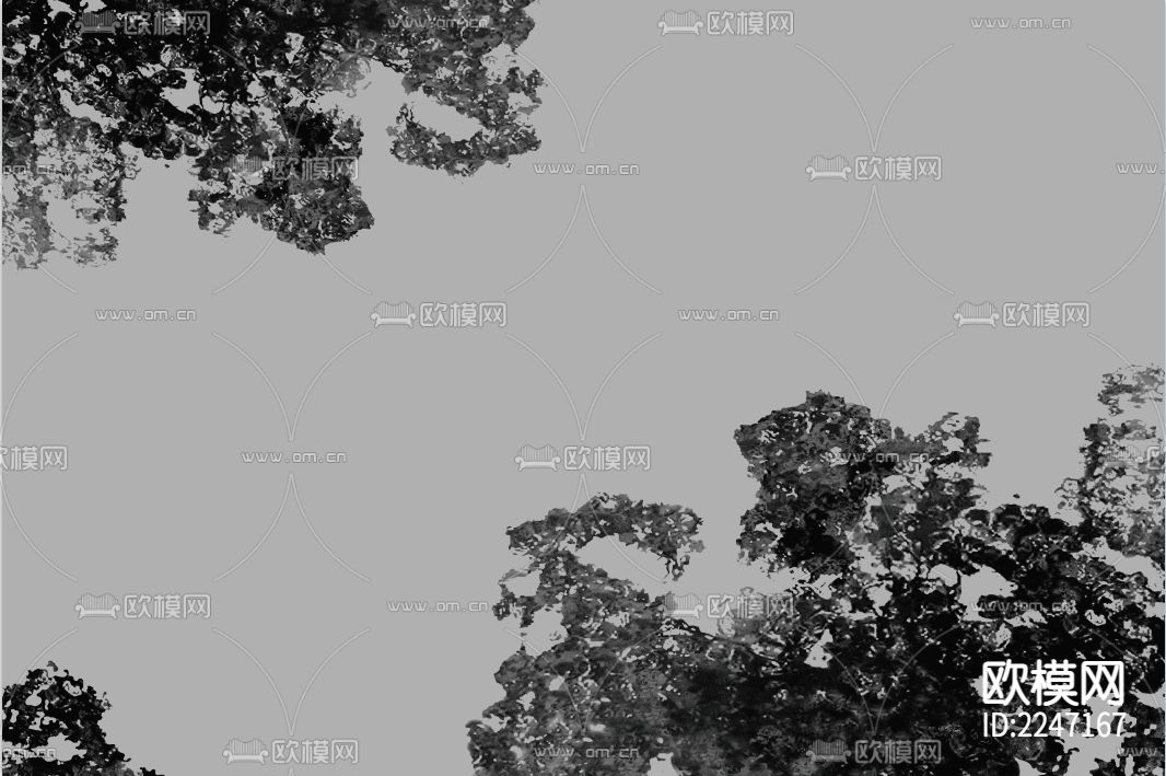 中式古典壁画墙布下载（渲染图5）