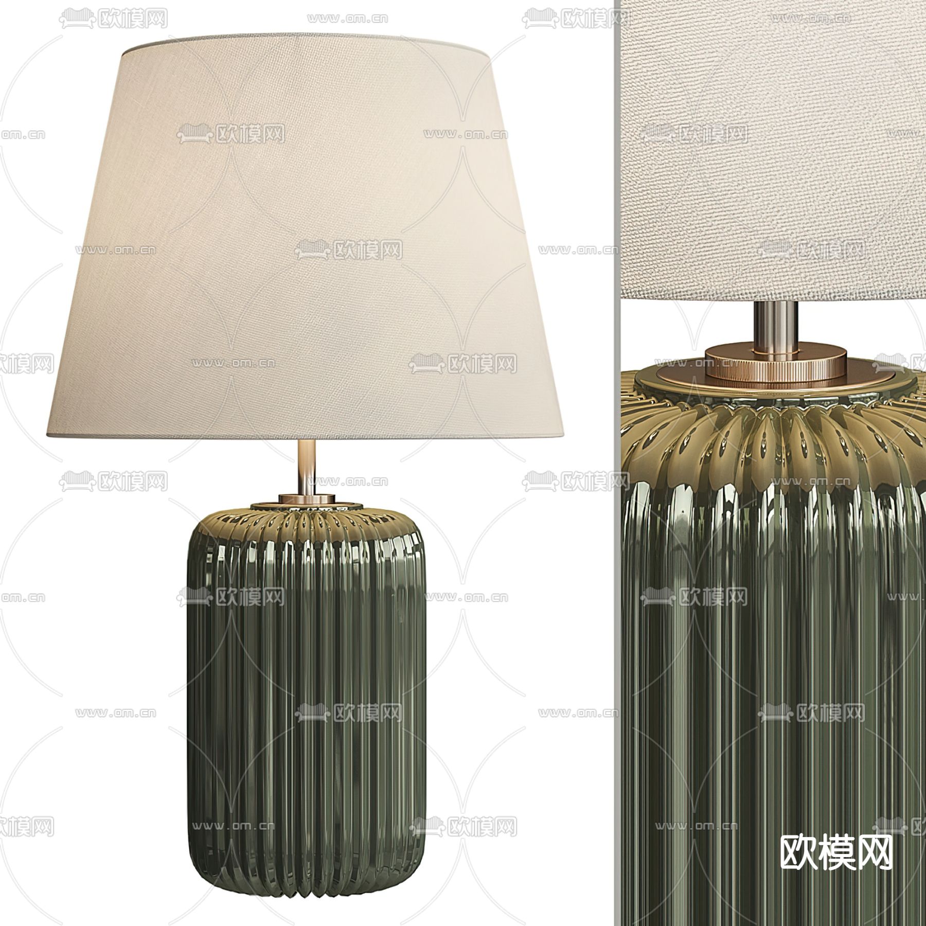 宜家 复古台灯3d模型