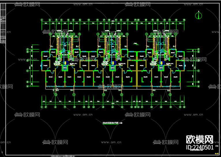 睢宁西盛园工程40号楼给排水设计施工图下载（渲染图4）