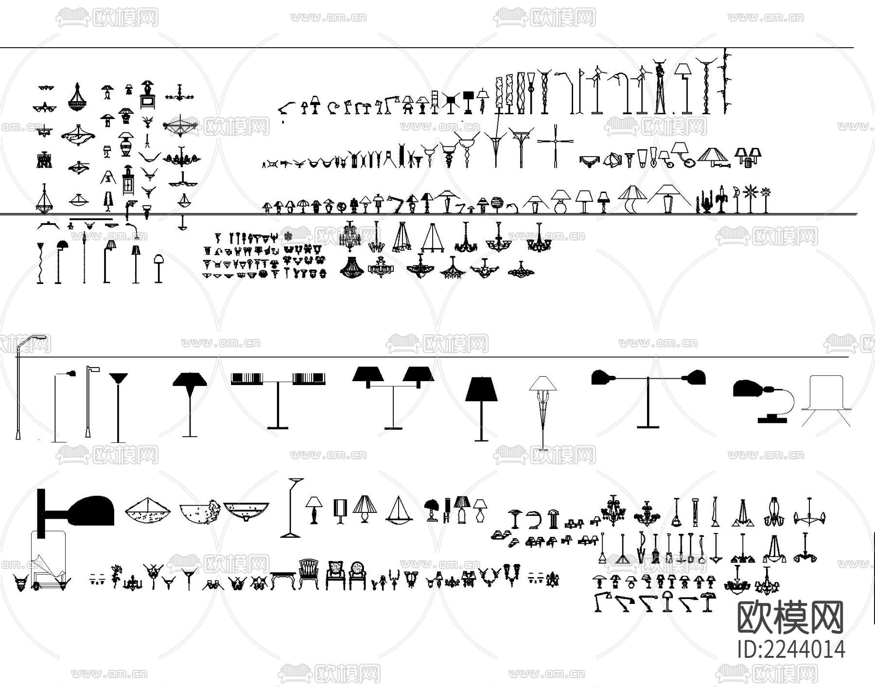 2022CAD平立面图库大全下载（渲染图2）