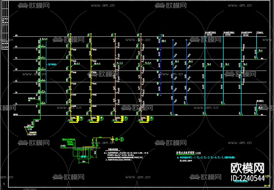 睢宁西盛园新三期工程20号给排水设计施工图下载（渲染图3）