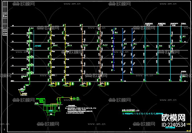西盛园工程21号给排水及水灭火系统设计下载（渲染图3）
