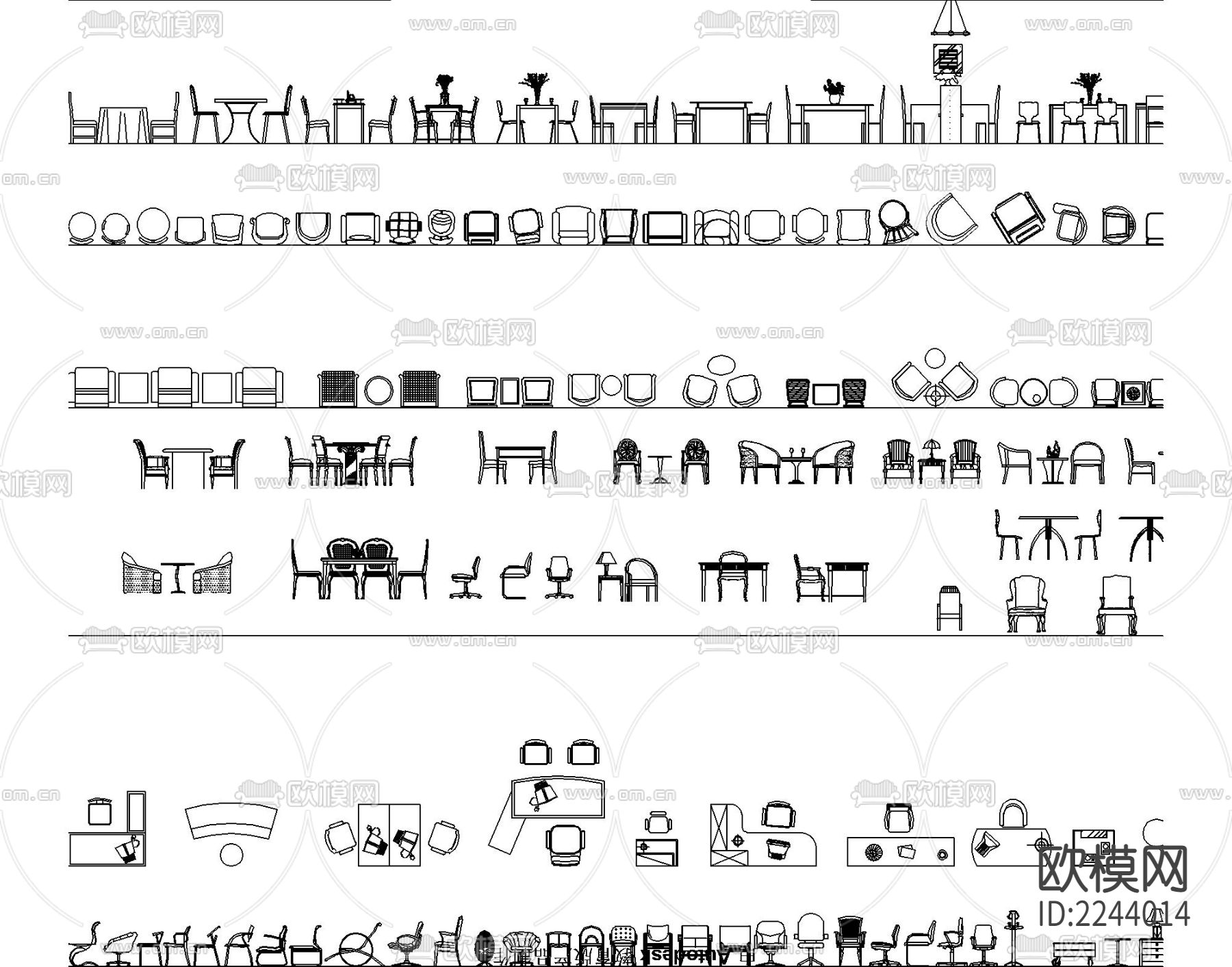 2022CAD平立面图库大全下载（渲染图4）