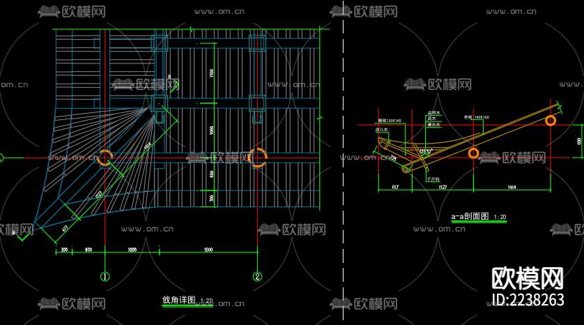 古建寺庙CAD图纸下载（渲染图2）