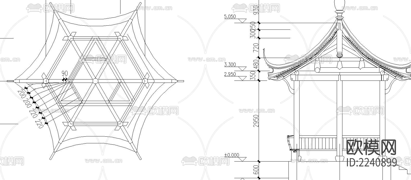 精美古艺术亭设计下载（渲染图2）