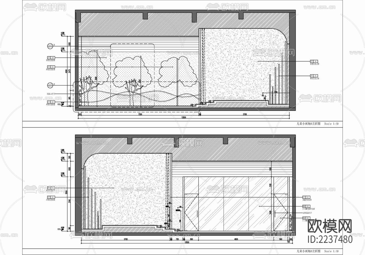 1000㎡儿童成长亲子休闲娱乐会所 儿童会所 亲子会所下载（渲染图5）