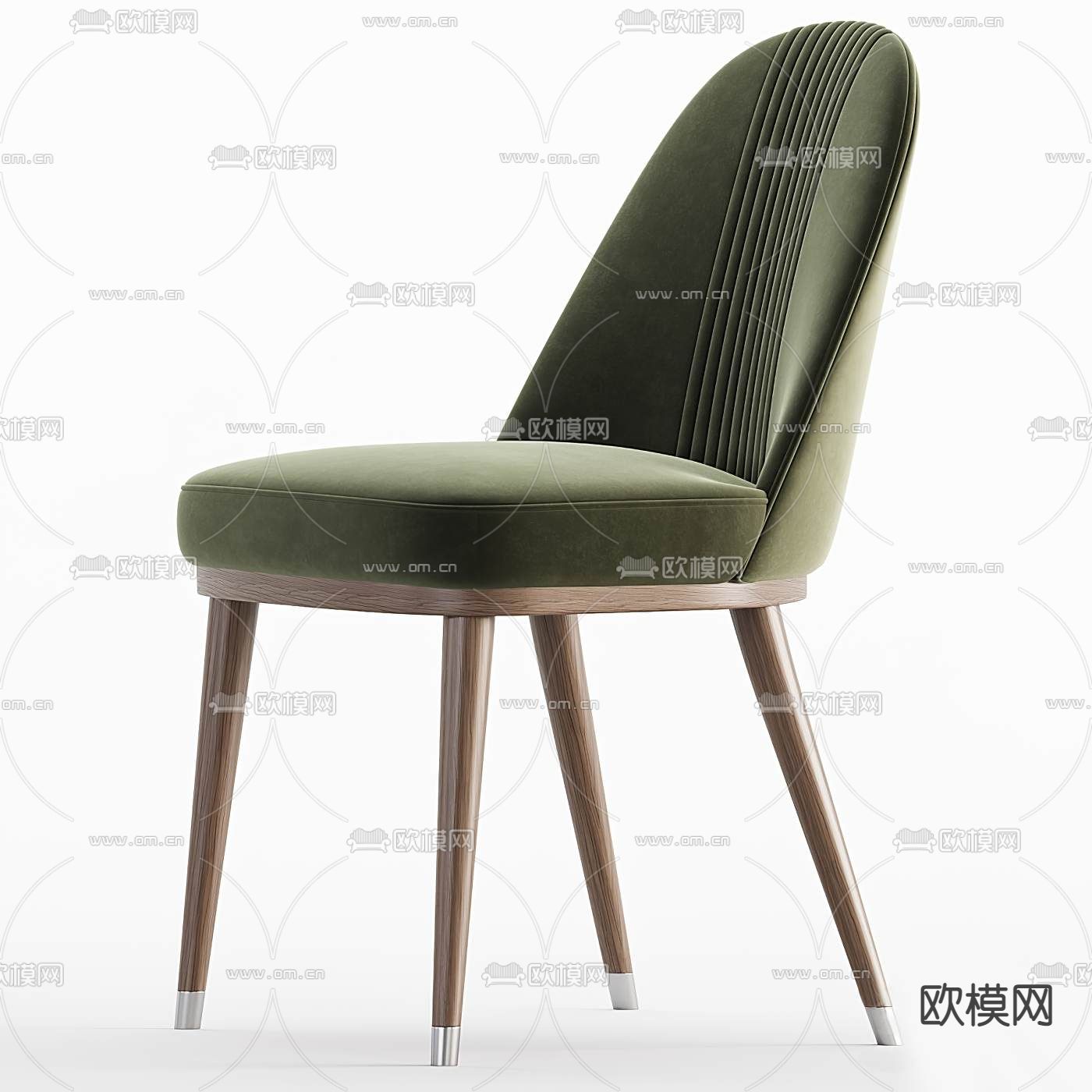 pertica现代绿色椅子3d模型下载（渲染图2）