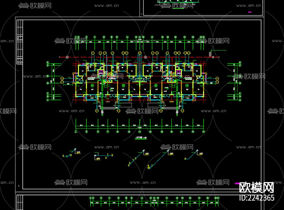富园悦府18号楼给排水及水灭火系统设计施工图下载（渲染图5）