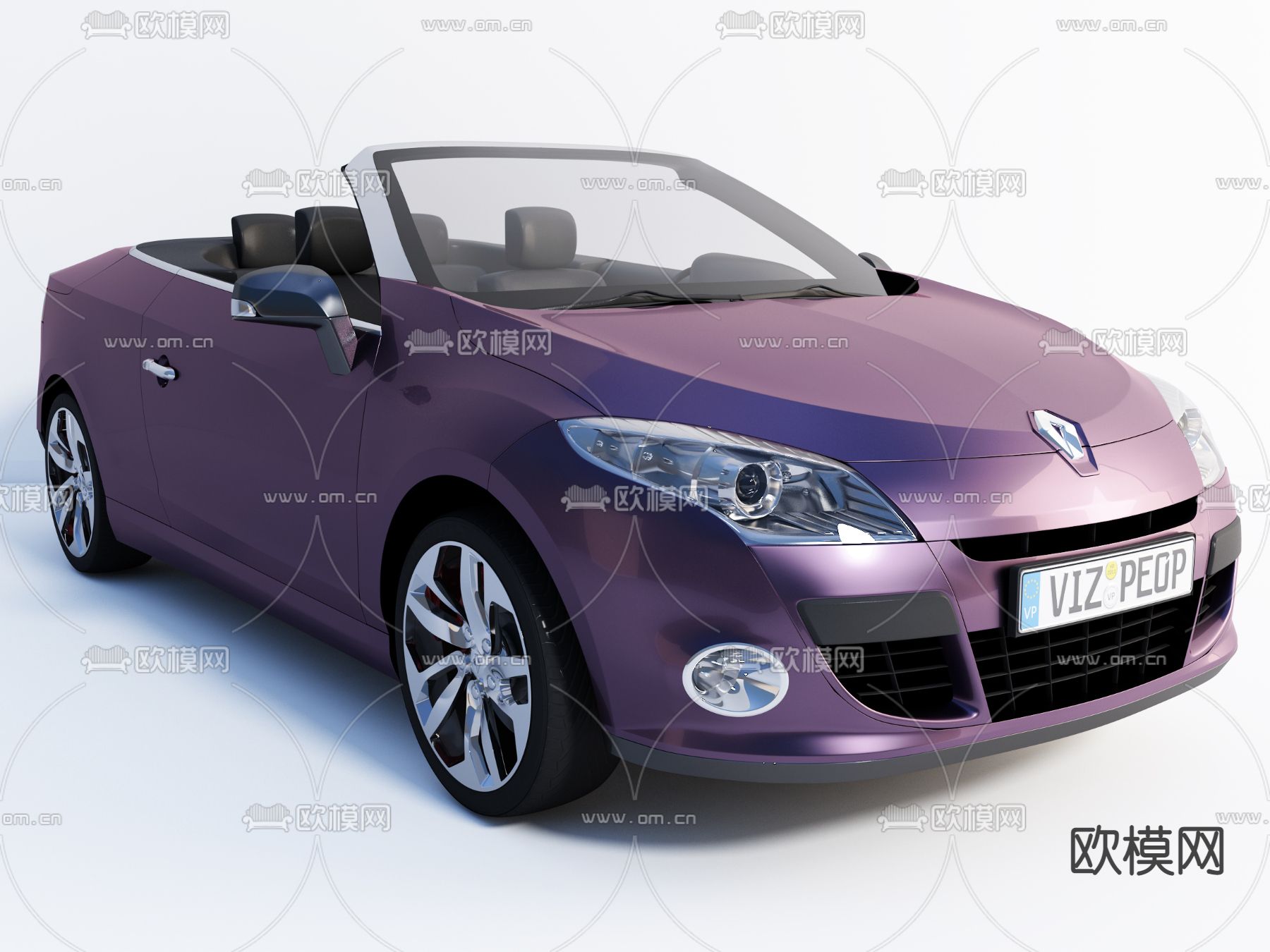 雷诺汽车3d模型下载