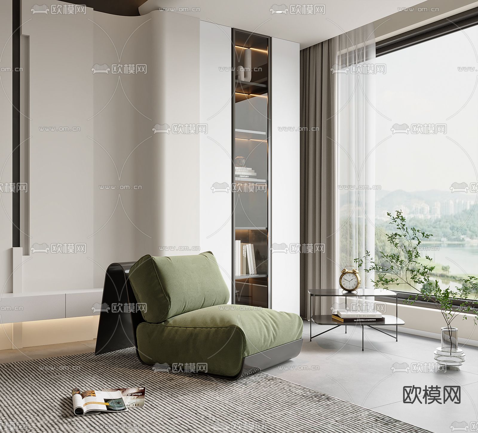 现代懒人沙发3d模型下载