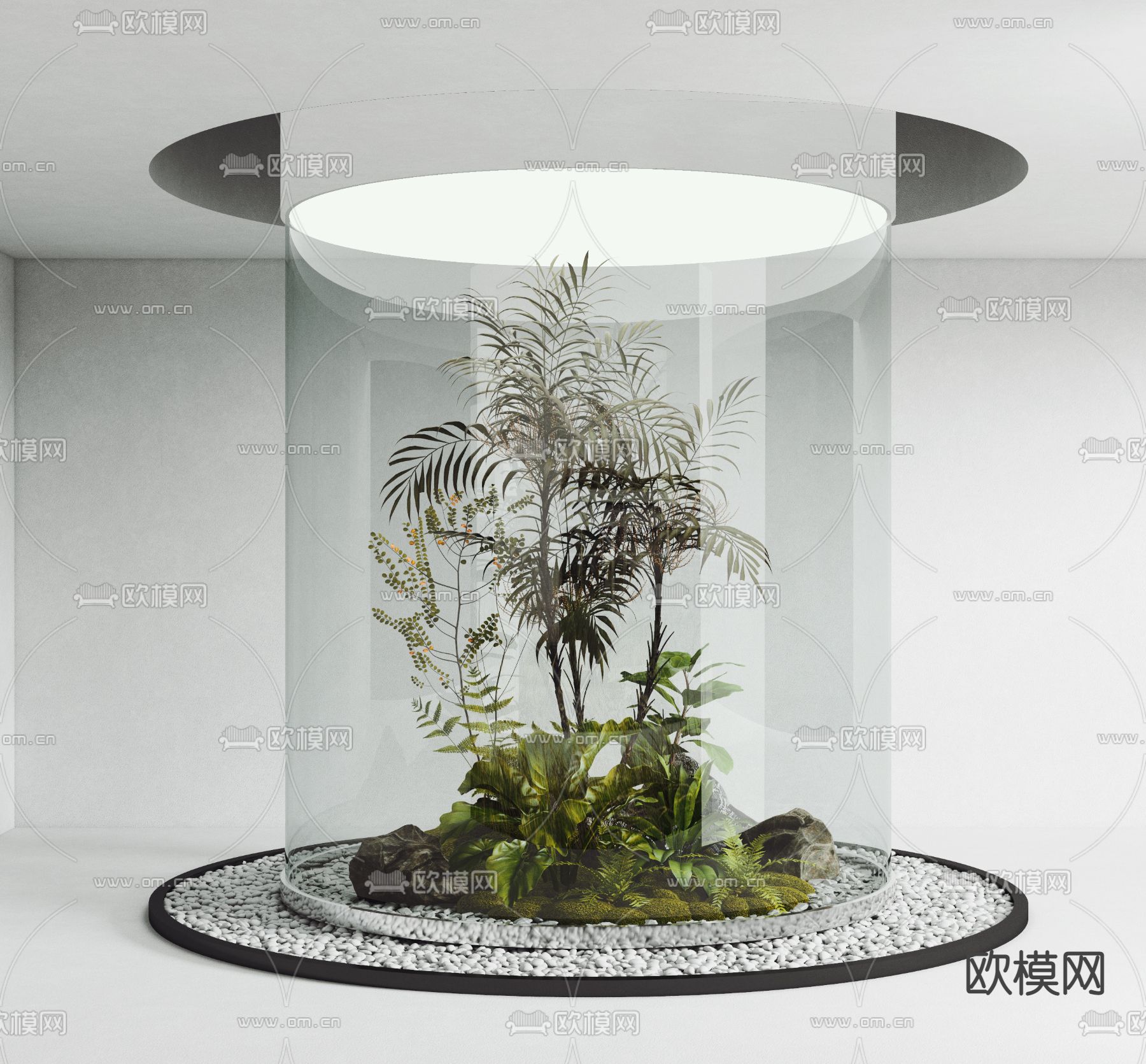 现代景观绿植小品3d模型下载_ID12078642_3dmax免费模型-欧模网