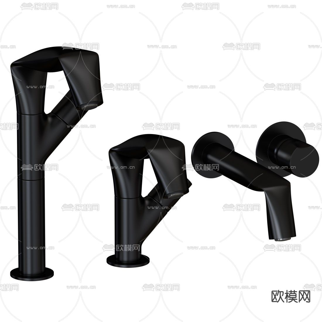 现代金属水龙头3d模型下载（渲染图5）