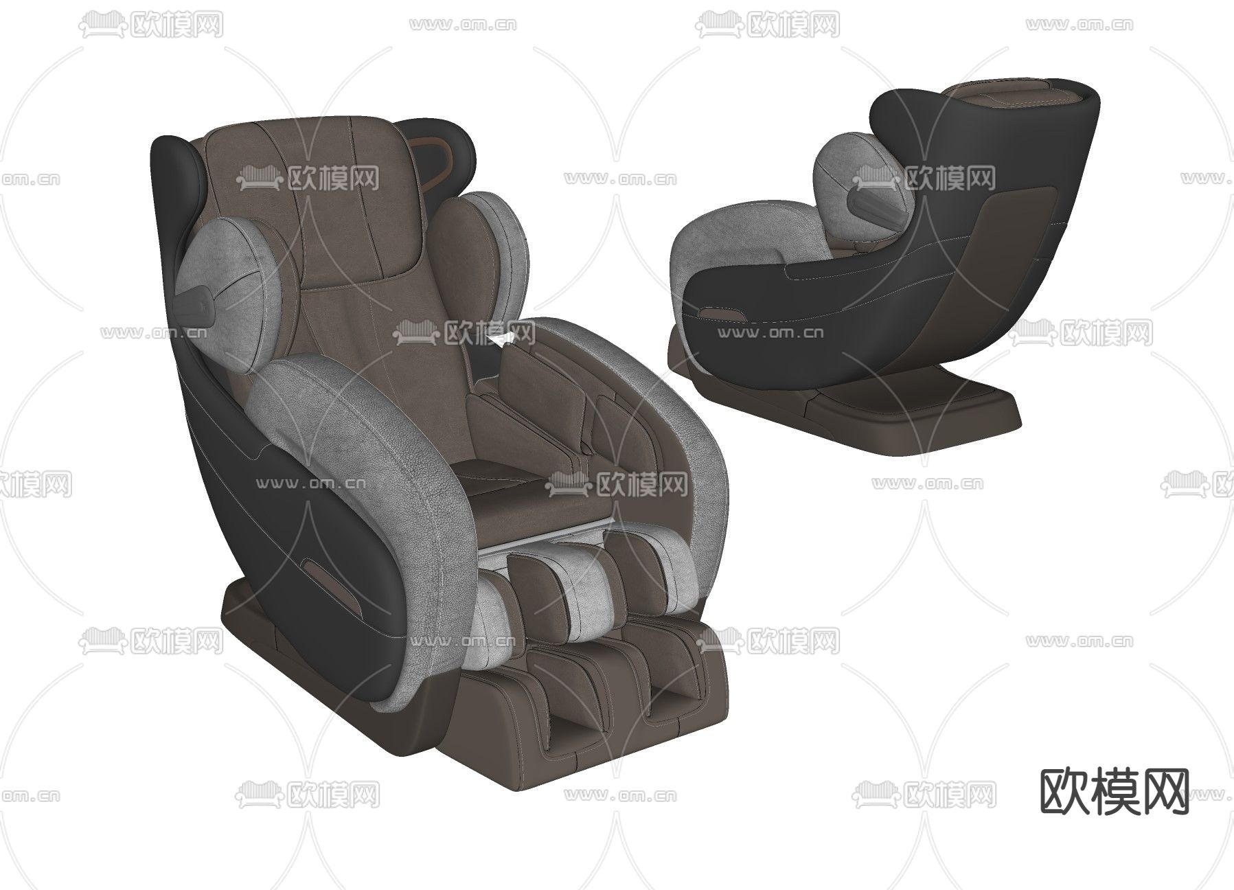 现代按摩椅su模型下载（渲染图2）