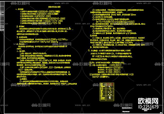 党群服务中心给排水系统cad图库下载（渲染图2）