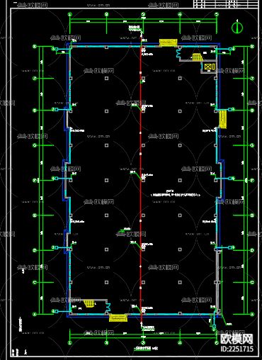 车间给排水cad施工图下载（渲染图3）