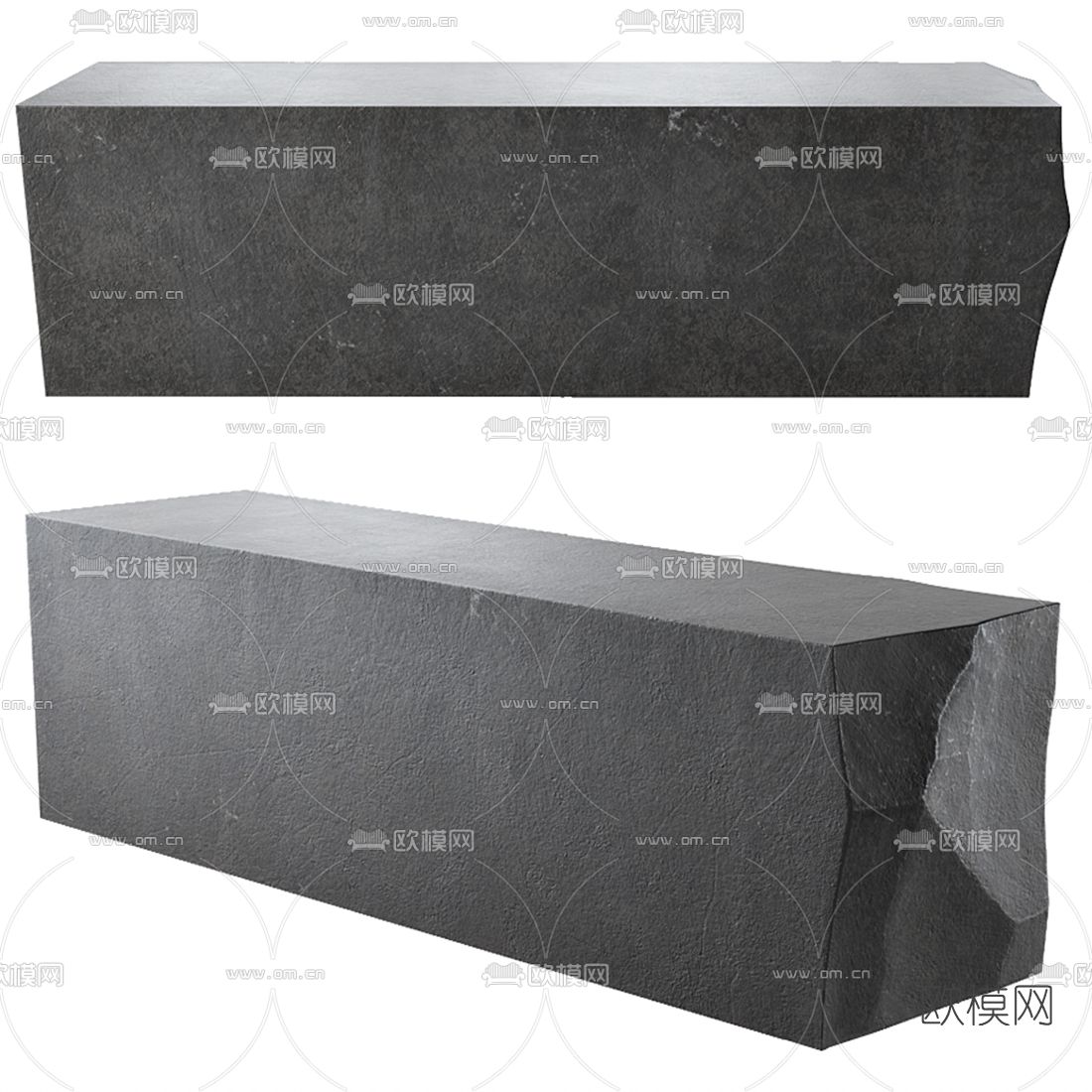 现代前台接待台3d模型下载（渲染图2）