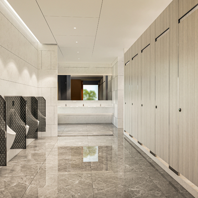  现代公共卫生间su模型 