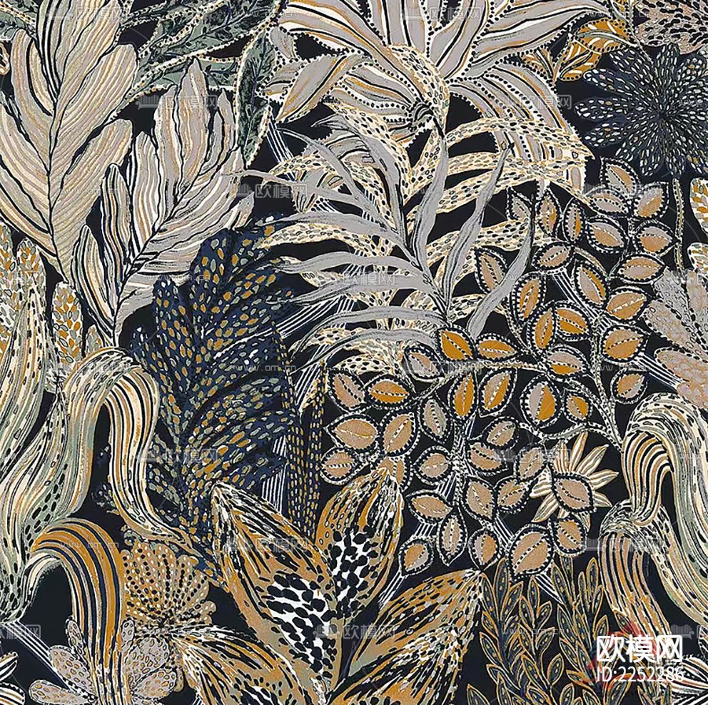 植物壁画