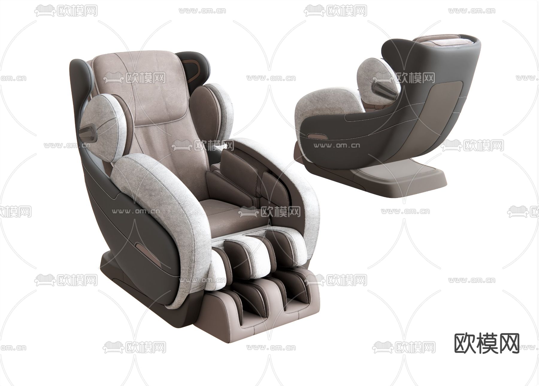 现代按摩椅su模型下载（渲染图1）