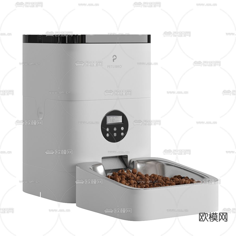 现代智能宠物喂粮器3d模型