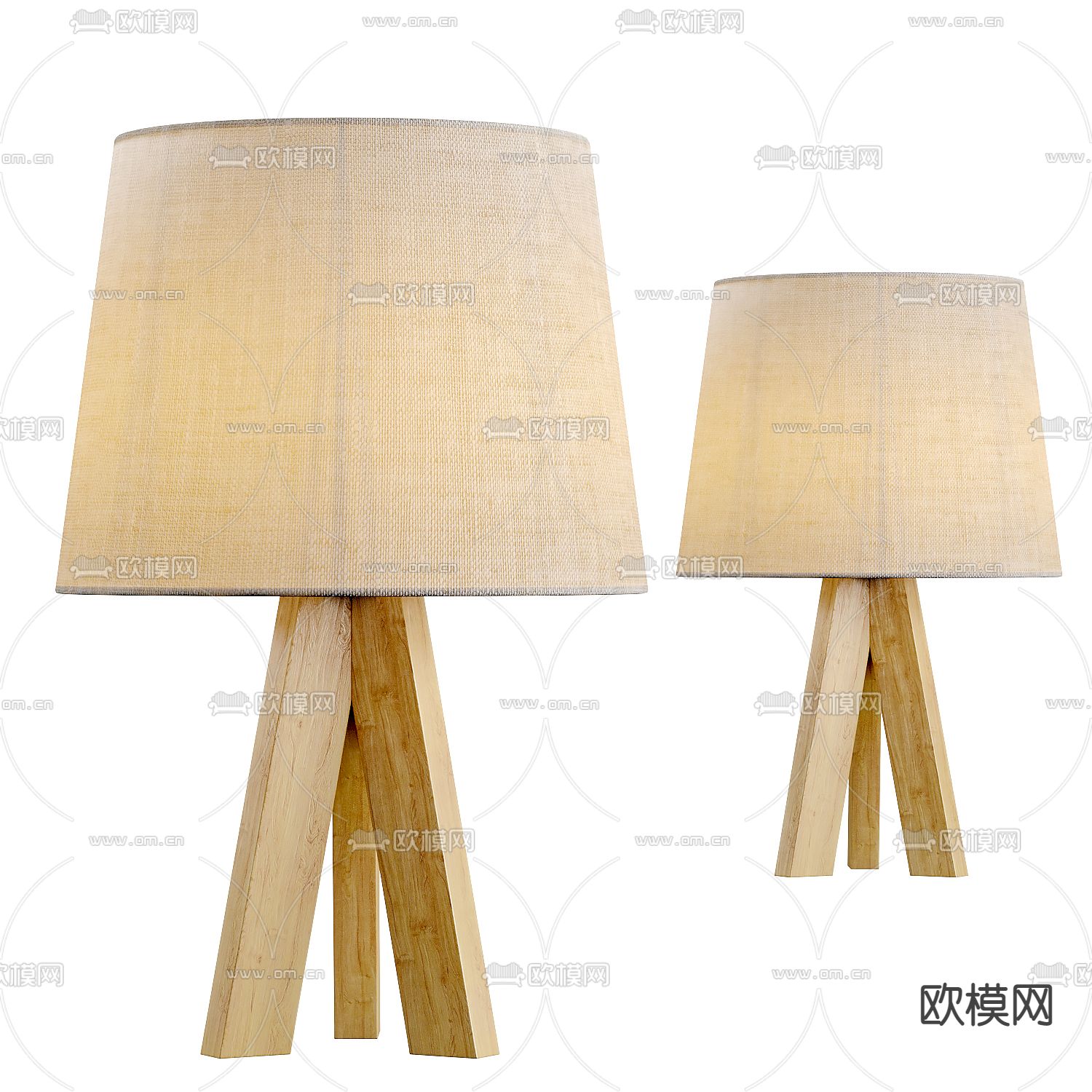 侘寂风台灯su模型下载（渲染图1）