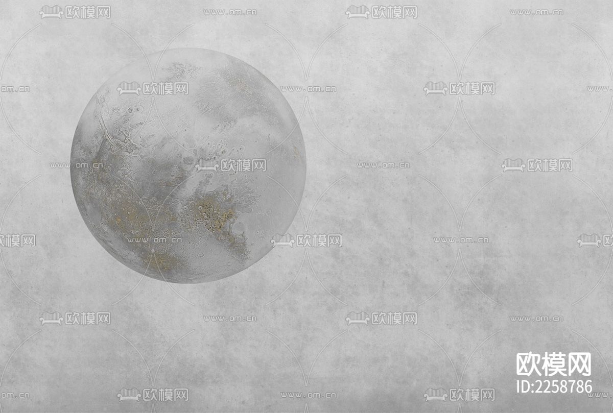 现代月球简约壁纸下载（渲染图6）