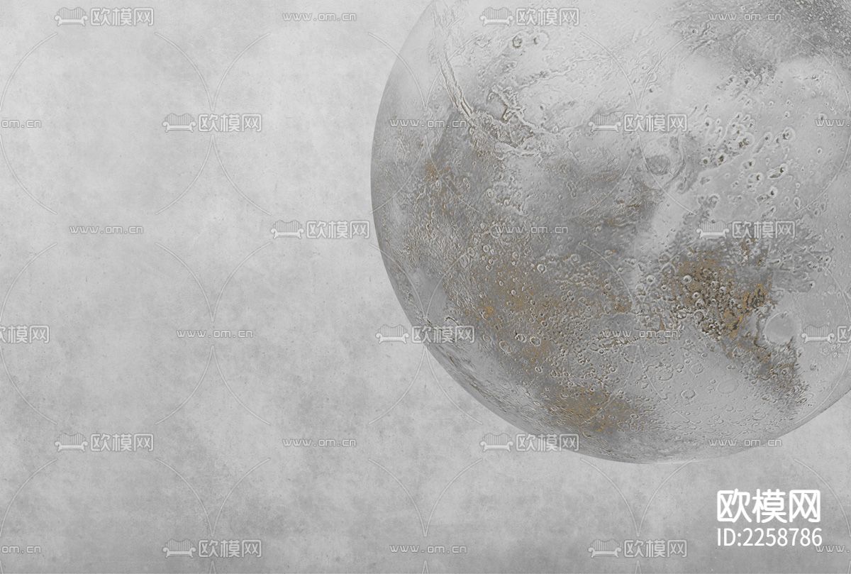 现代月球简约壁纸下载（渲染图4）