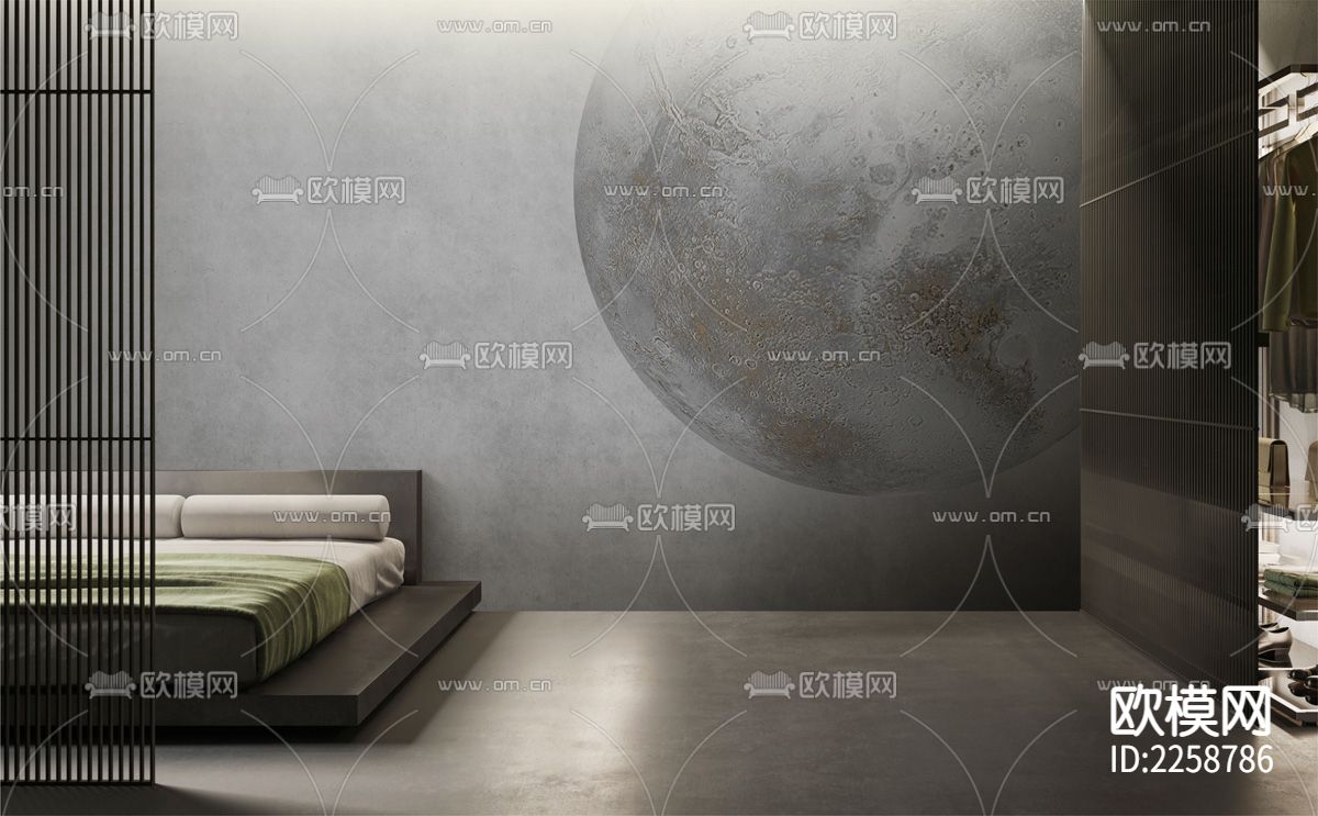 现代月球简约壁纸下载（渲染图5）